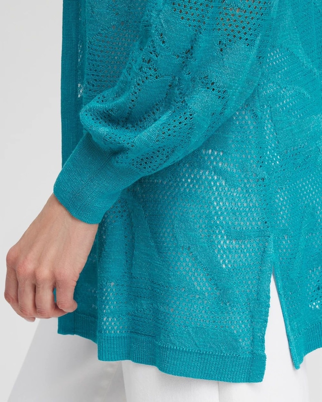 Pointelle Palms Cardigan - image 4